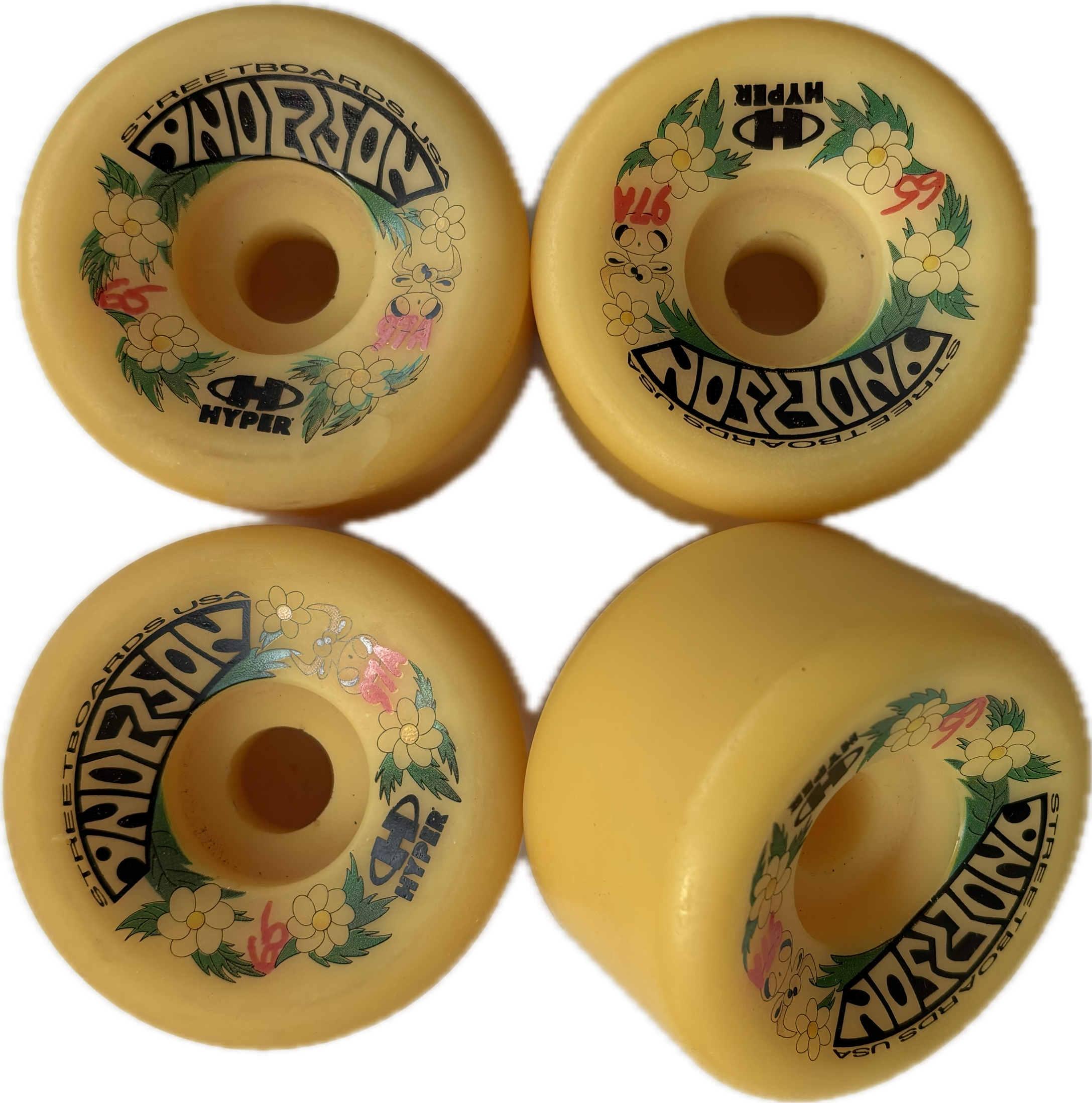 Anderson Steetboards USA 90s Original Vintage 65mm 97a Wheels NOS