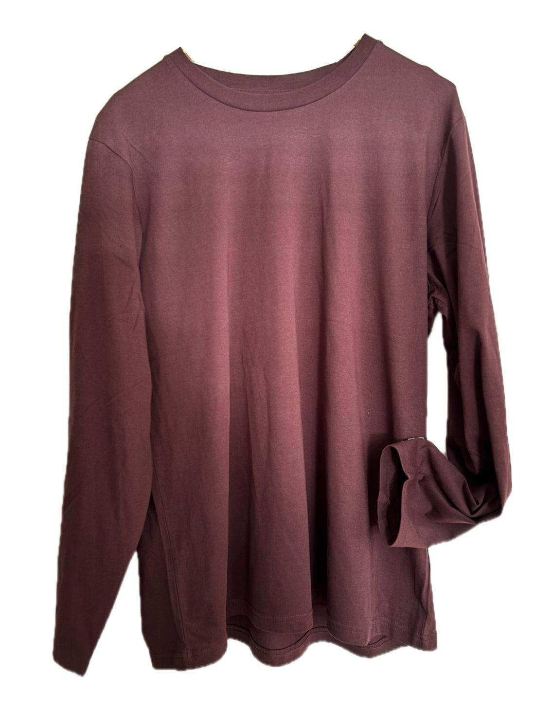 DelaVia Patch Logo Longsleeve back red-brown