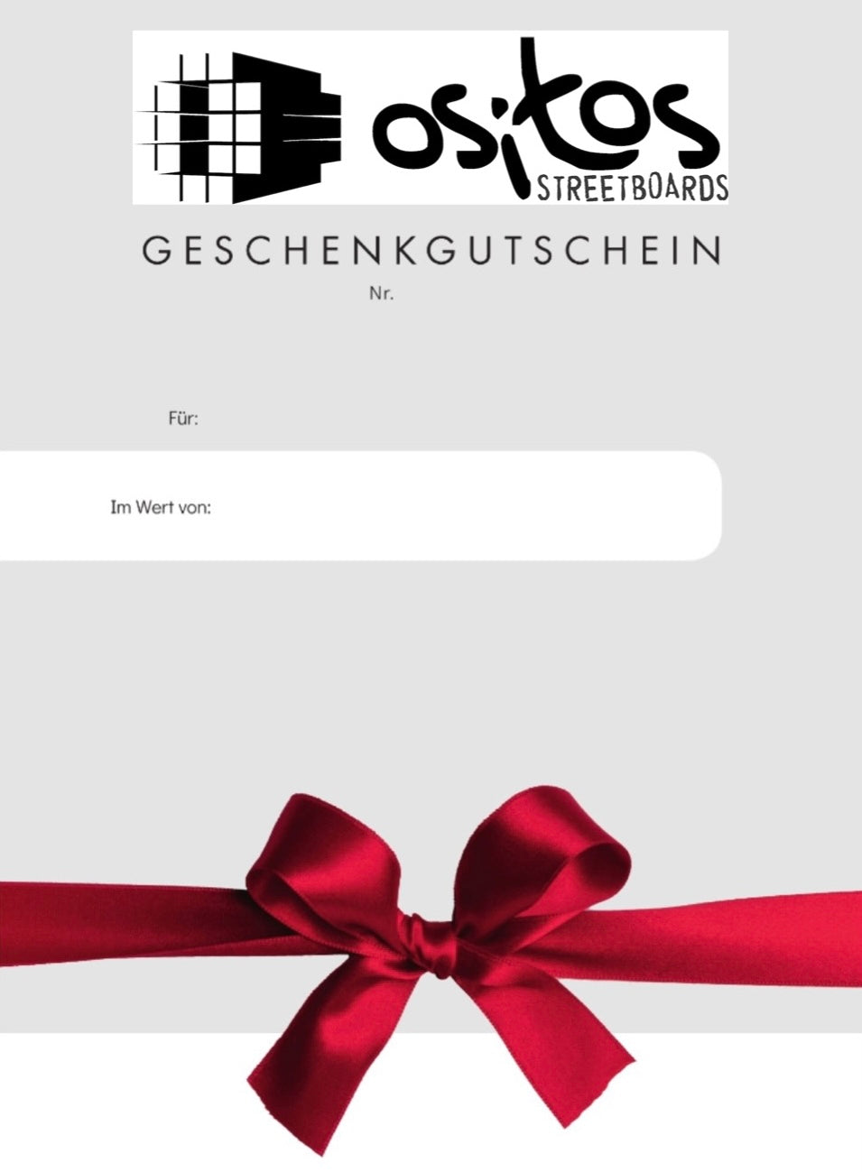 Geschenk Gutschein