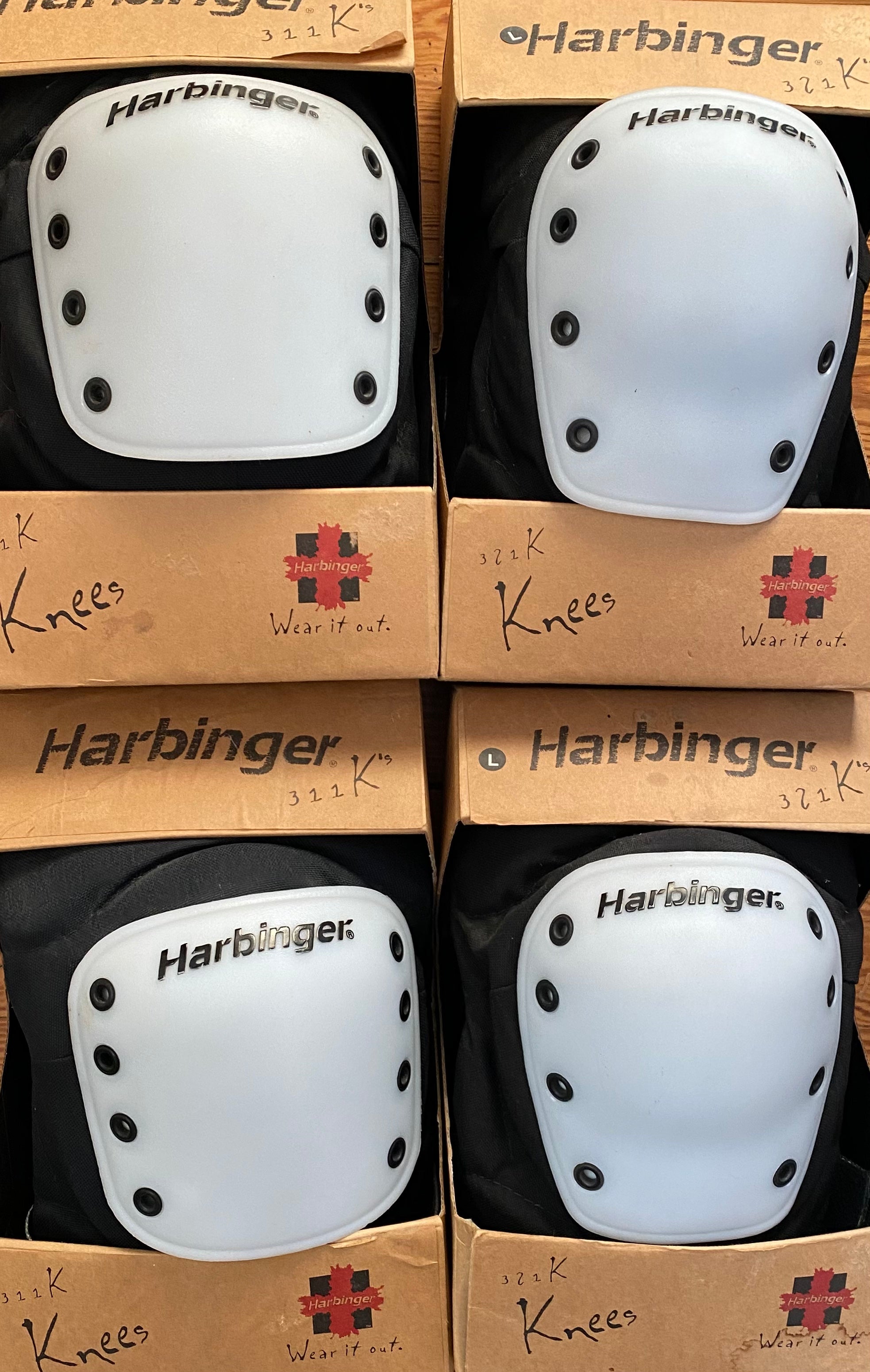 Harbinger Knee Pads Extreme NOS Vintage black/white