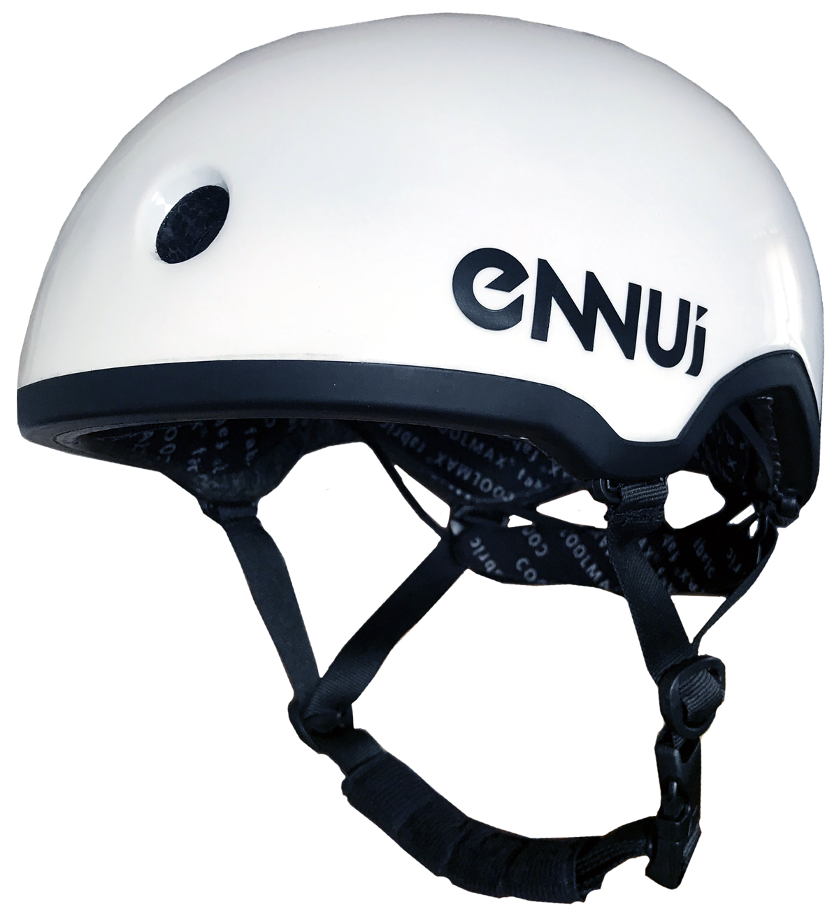 Casque ENNUI Elite Blanc Rouge Brillant - Pour Sport Et Protection - Marque ENNUI, Design élégant